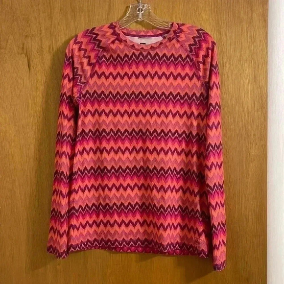 REI Baselayer Chevron Striped Crew Top - Picture 1 of 5